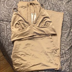 Silk pant and barlet co-ord set